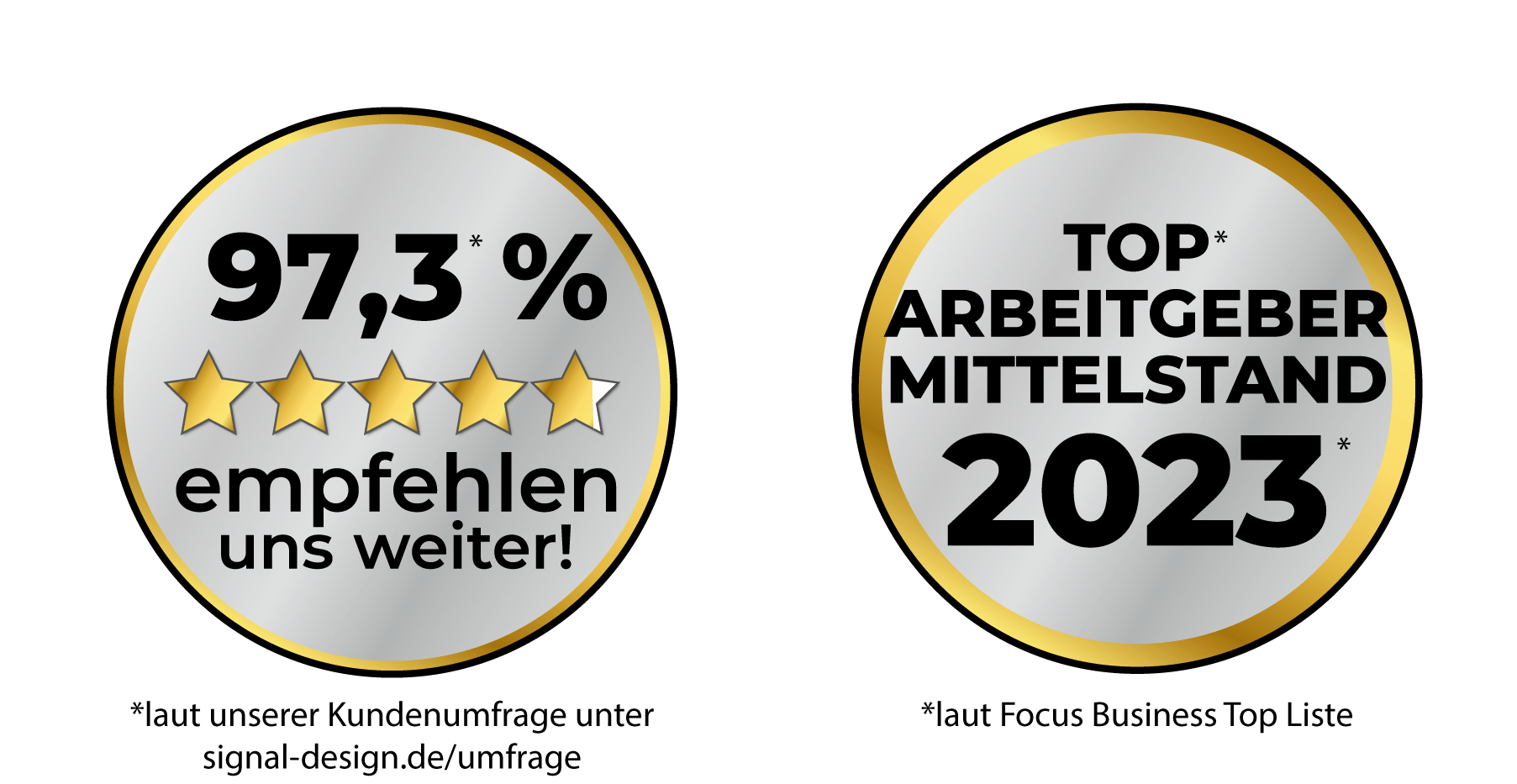 top arbeitgeber und weiterempfehlung