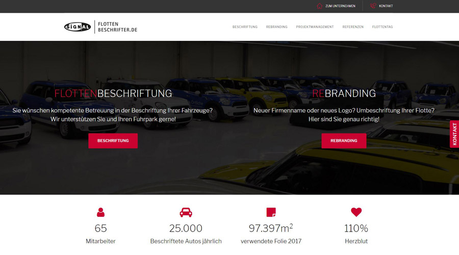 FLOTTENBESCHRIFTER.DE mit neuem Webauftritt