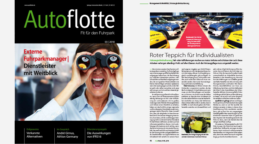 Autoflotte 01/2018: Roter Teppich für Individualisten