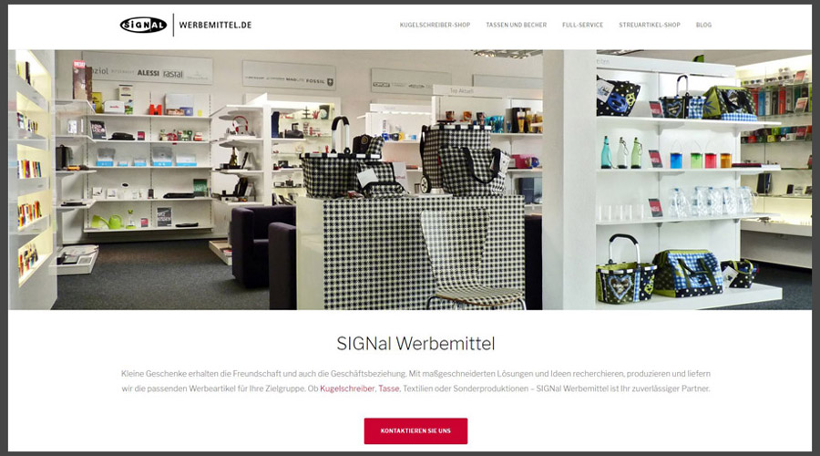 Handelsabteilung für Werbemittel und Werbeartikel online