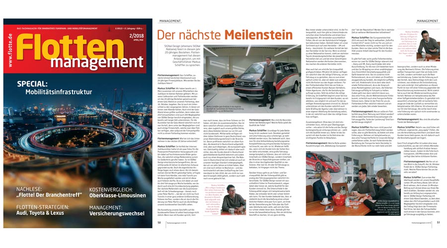 „Der nächste Meilenstein“ – Flottenmanagement 2/2018