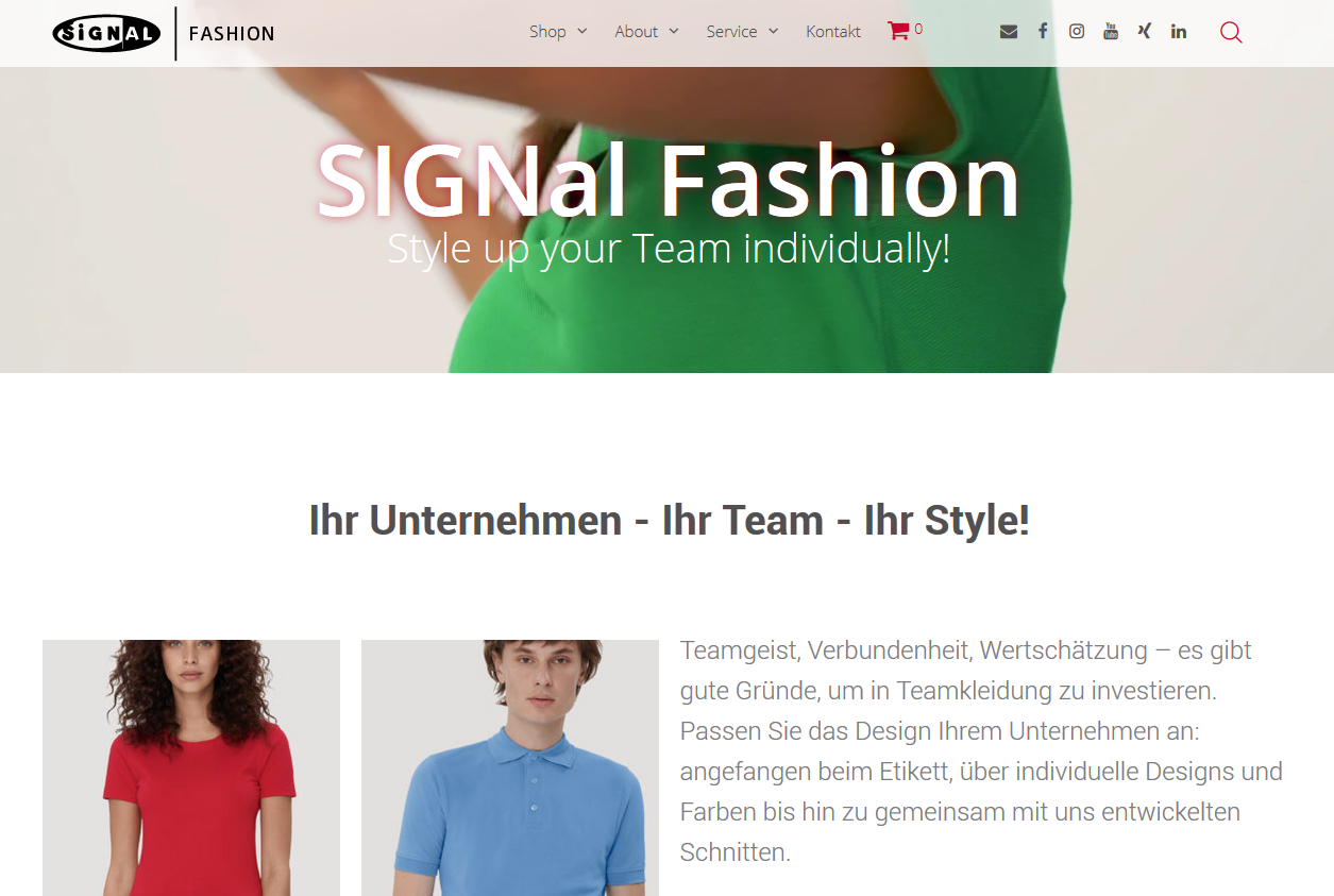 SIGNal Fashion – Style Up Your Team Individually