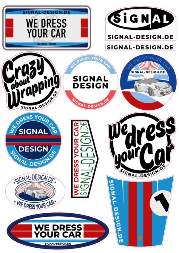 Signal sticker we dress your car