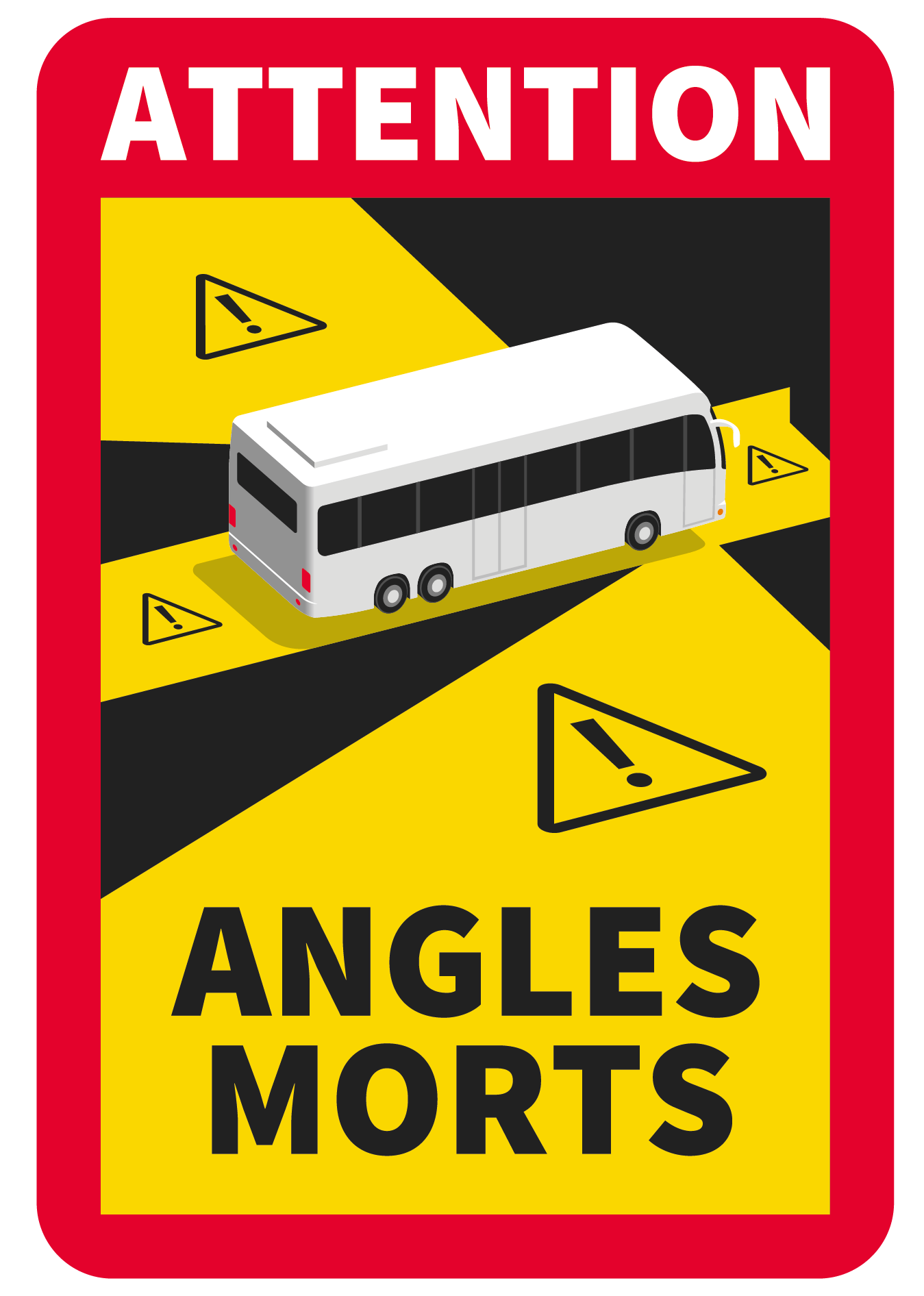 Toter-Winkel Magnetschild Bus 