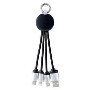 3-in-1-Ladekabel mit Logo Veredelung