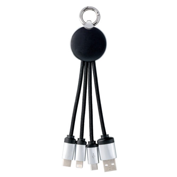 3-in-1-Ladekabel mit Logo Veredelung