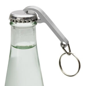 Schlüsselanhänger mit Flaschenöffner RE98-NARÓN silber
